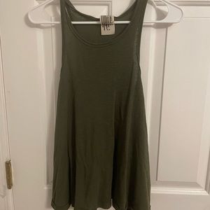 Green free people tank top